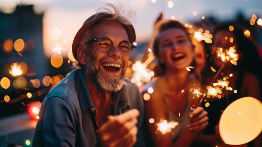 photo d'un couple dans une soirée célibataires