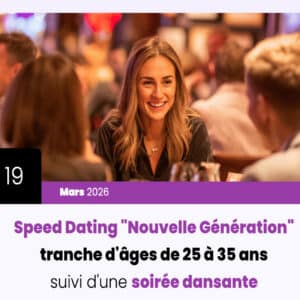 flyer speed dating 19 mars 2026 PURAVIDA