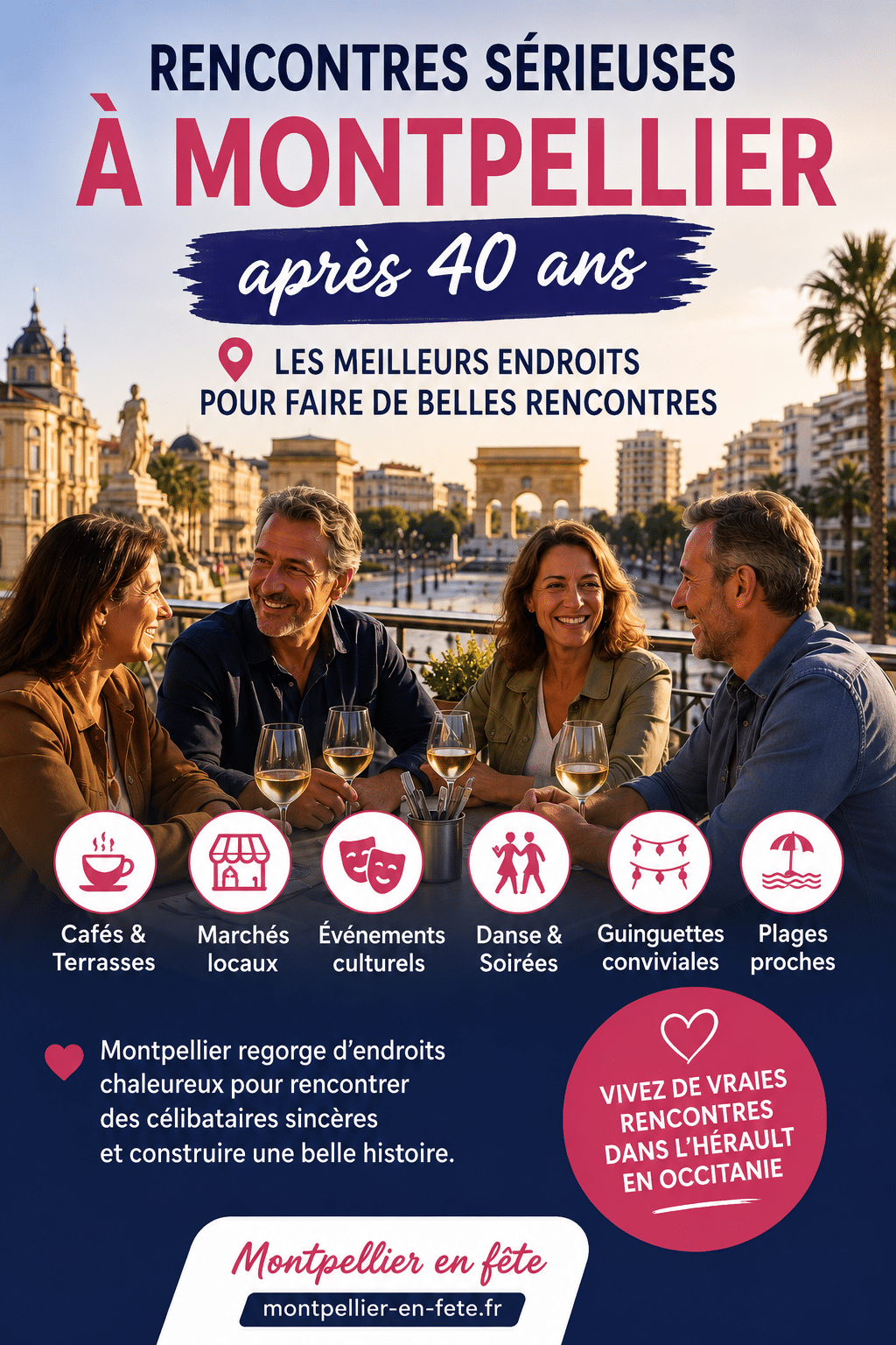 Rencontres sérieuses à Montpellier après 40 ans