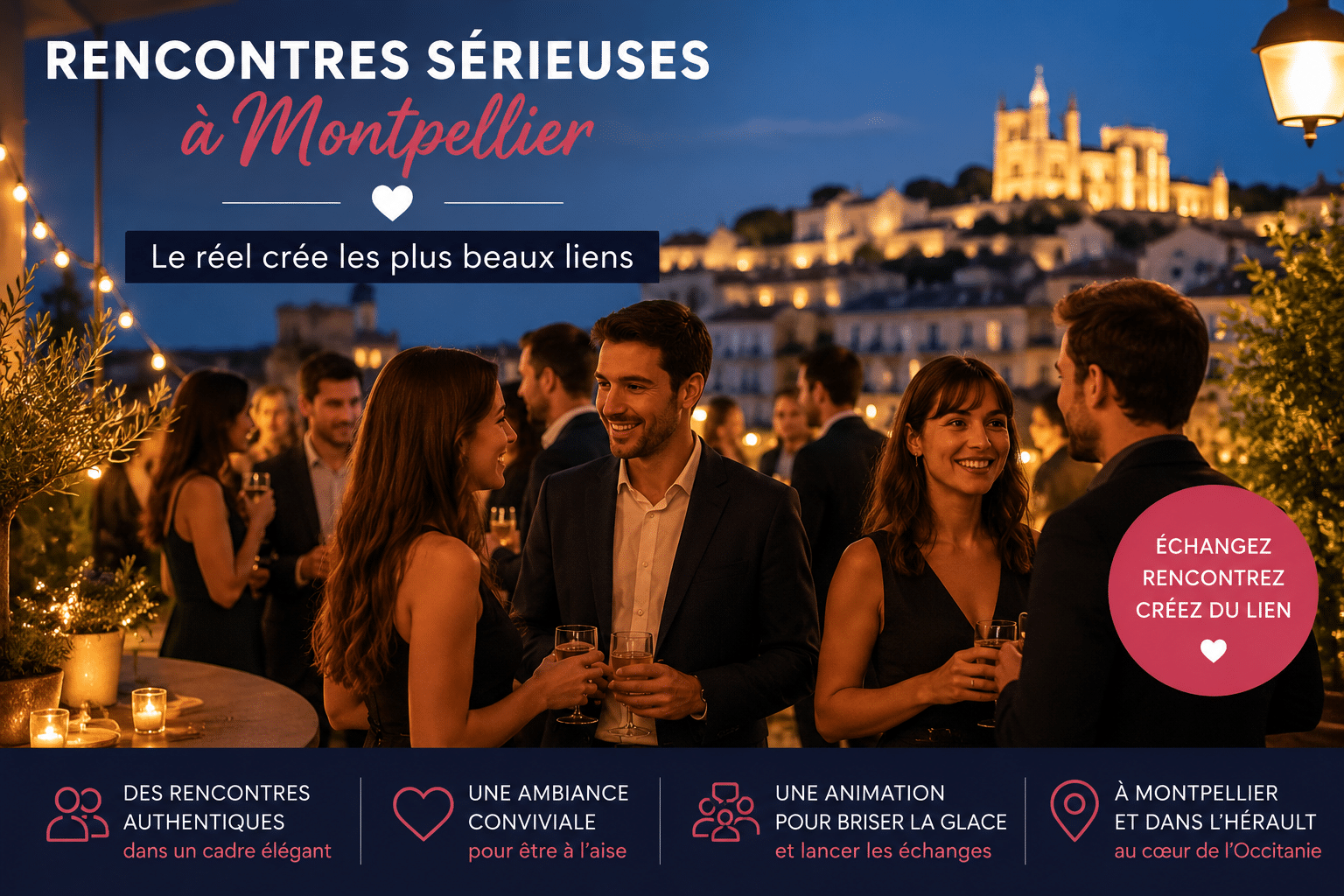 soirées élégantes et conviviales à Montpellier