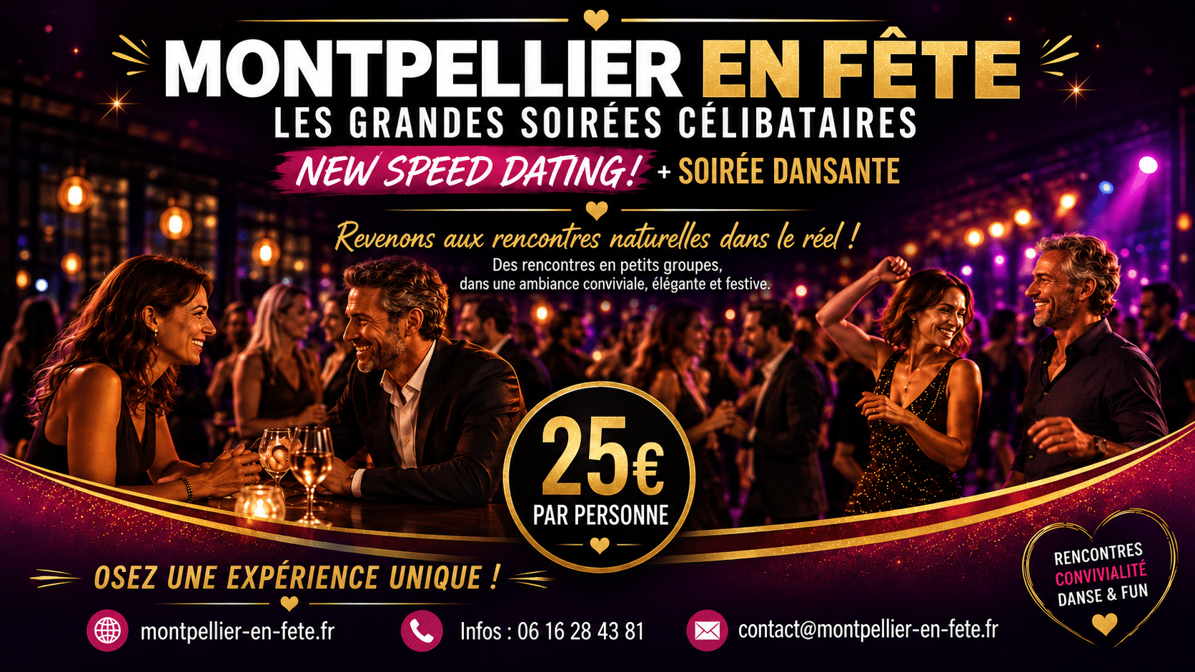 FLYER SOIREES CÉLIBATAIRES MONTPELLIER EN FETE
