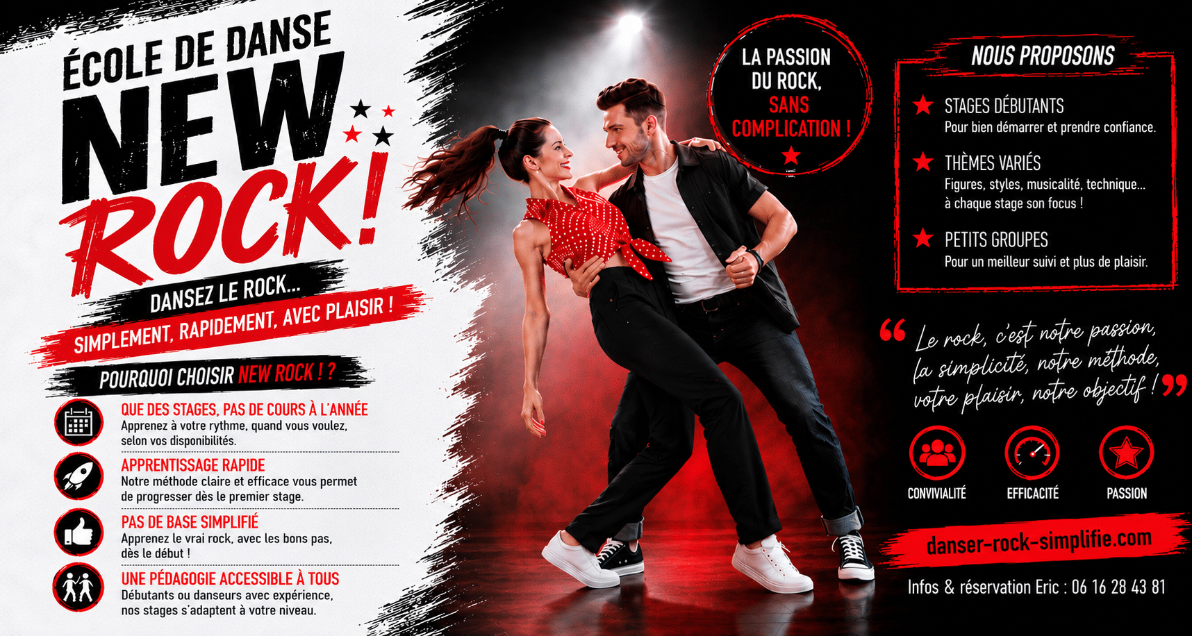 flyer ECOLE DE DANSE NEW ROCK