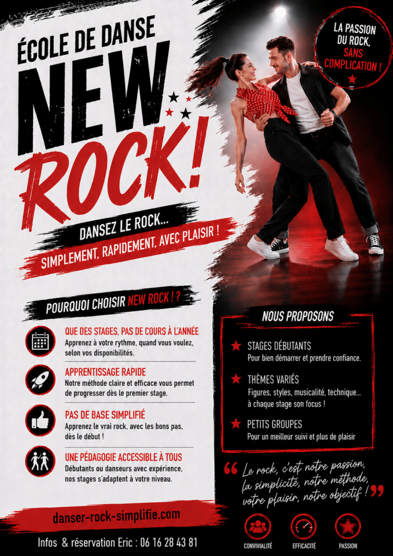 flyer ECOLE DE DANSE NEW ROCK