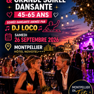 flyer soirée MONTPELLIER EN FETE 26 septembre 2026 au Novotel