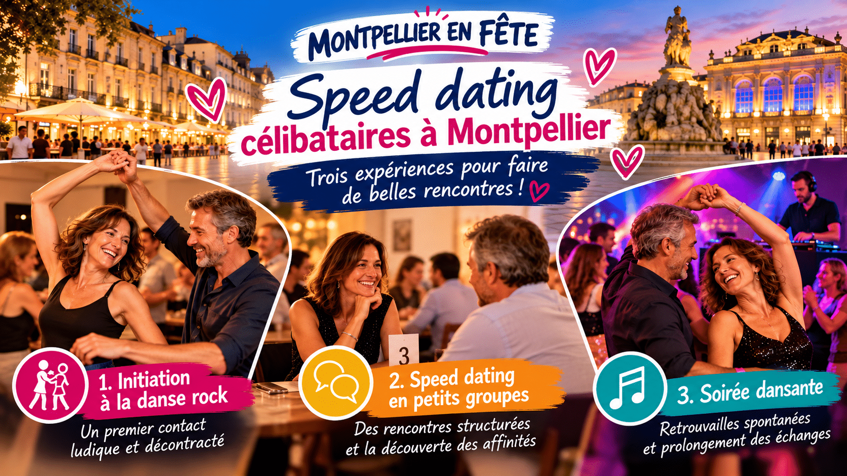 soirée en 3 temps MONTPELLIER EN FETE