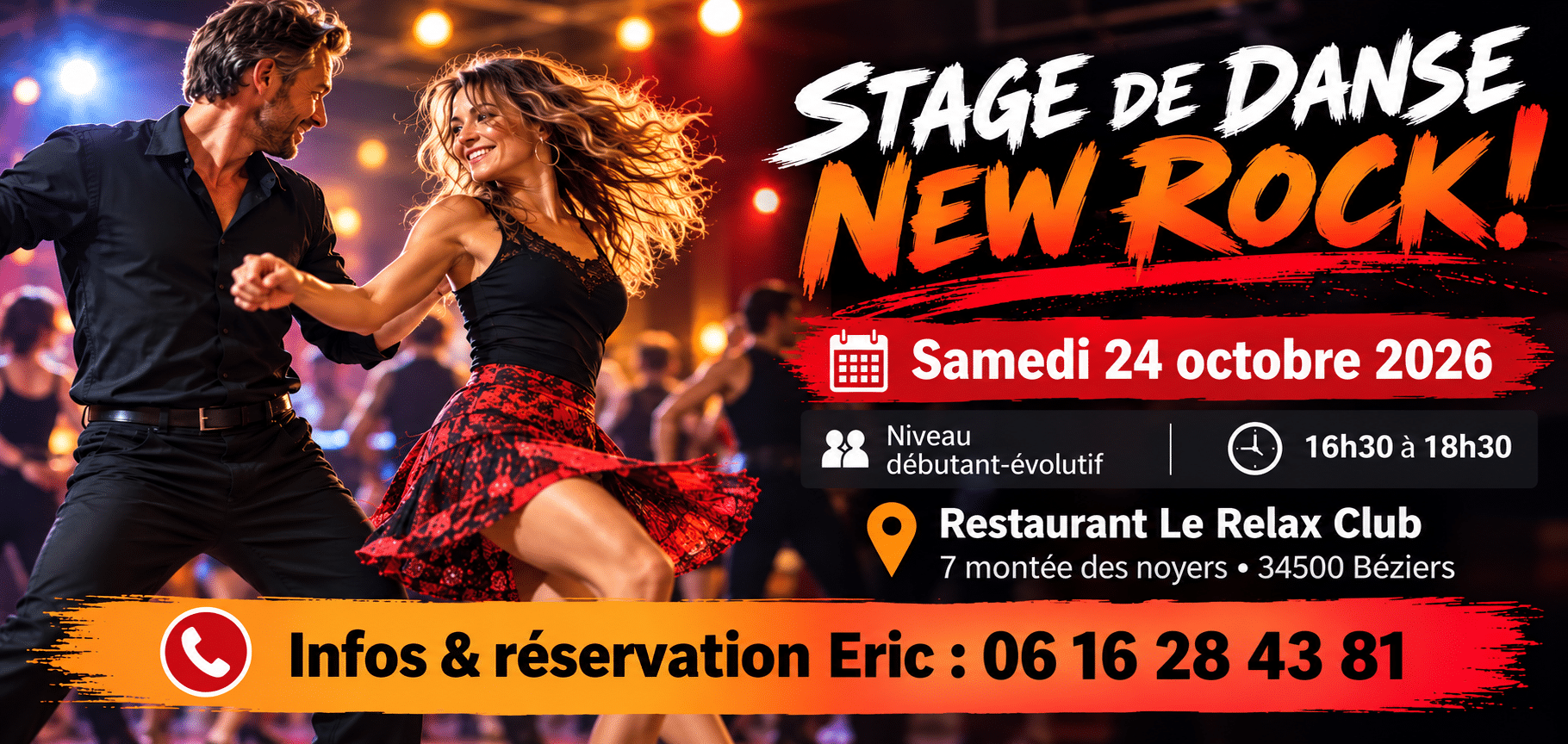 stage danse NEW ROCK - 24 octobre 2026