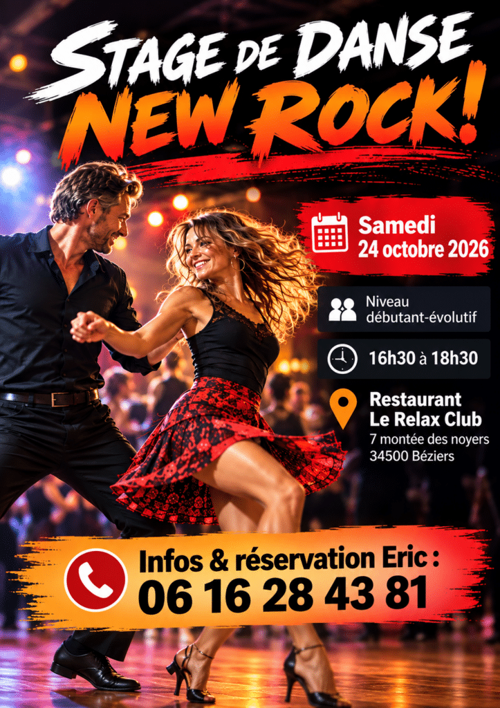 stage danse NEW ROCK - 24 octobre 2026