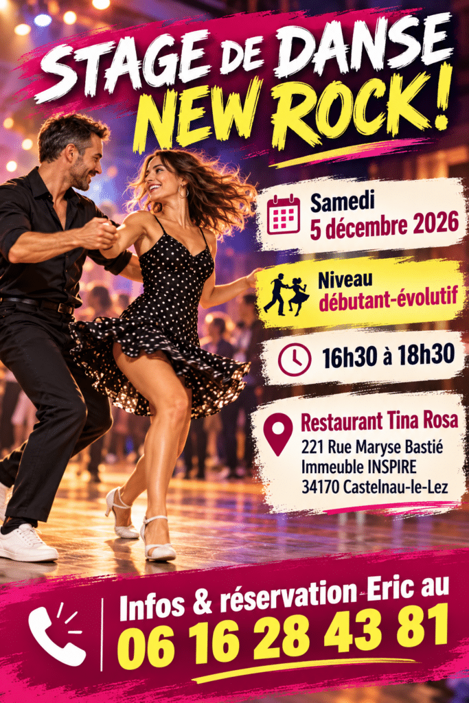 stage danse NEW ROCK - 5 decembre 2026